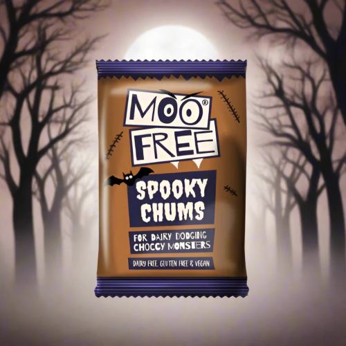 Moo Free vegán, gluténmentes Halloween Spooky Chums csokoládé szelet 15 g