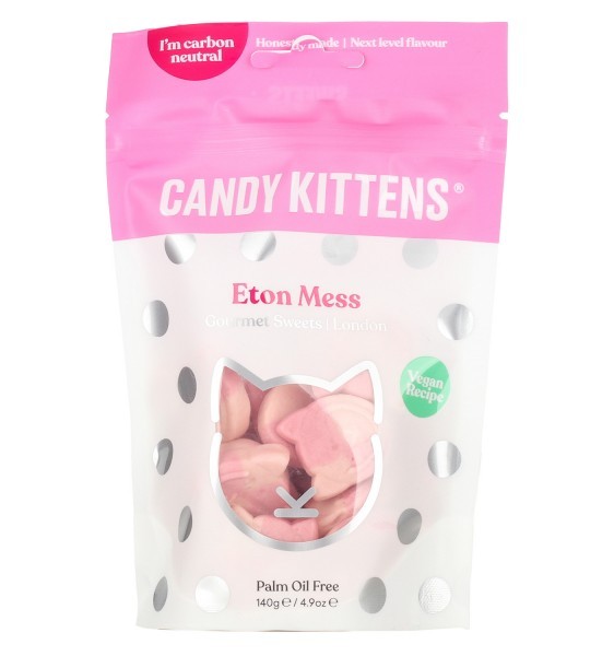 Candy Kittens Vegán Gluténmentes Eton Mess Epres Gumicukor 2946