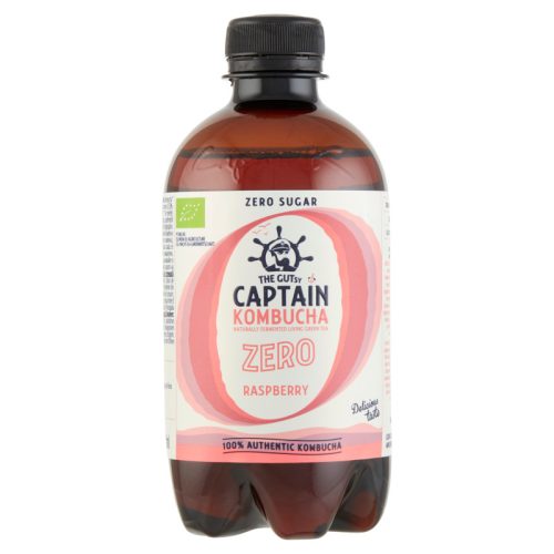 The Gutsy Captain Kombucha Zero Élőflórás ital málnás 400 ml