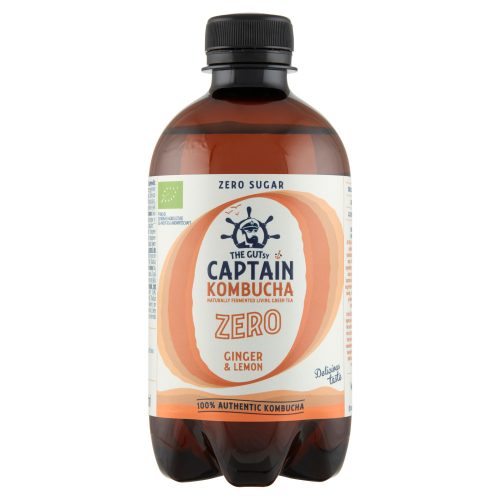 The Gutsy Captain Kombucha Zero Élőflórás ital gyömbér-citromos 400 ml