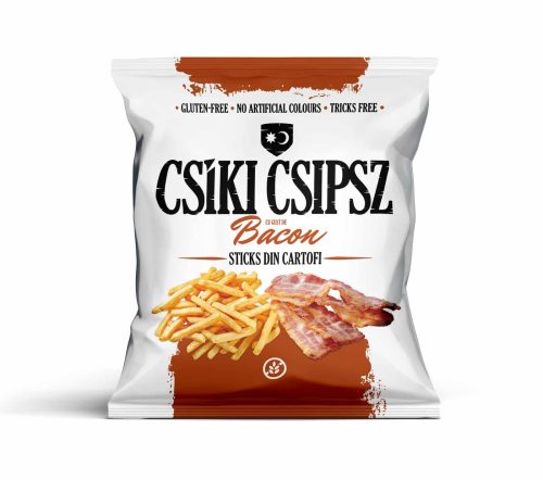 Csíki Csipsz gluténmentes szalmapityóka - bacon ízű 70 g