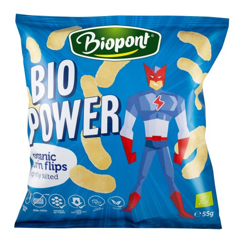 Biopont Bio Power Extrudált kukorica enyhén sós 55 g