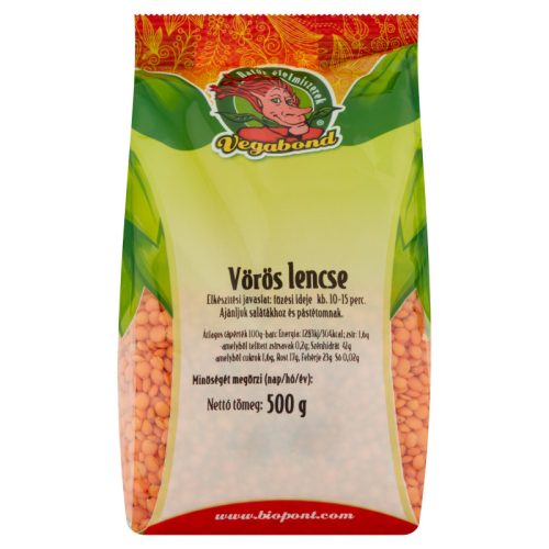 Vegabond vörös lencse 500 g 