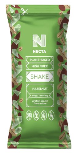 Necta gluténmentes, vegán mogyorós shake vitaminokkal 60 g