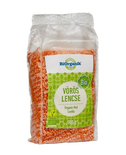 BiOrganik BIO vörös lencse 500 g