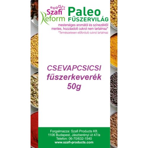 Szafi Reform Paleo, gluténmentes csevapcsicsi fűszerkeverék 50 g