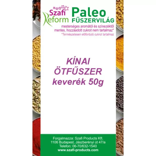 Szafi Reform Paleo, gluténmentes kínai ötfűszer fűszerkeverék 50 g