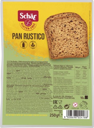 Schär Pan Rustico kenyér 250 g