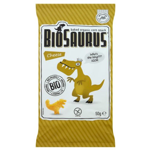 BioSaurus kukoricás snack sajtos "BioSaurus Igor" 50 g